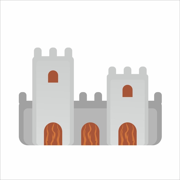 Thick royal fortress vector