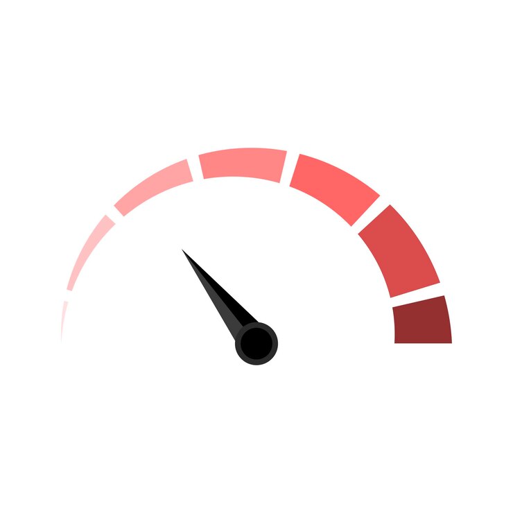 Thickening indicator measurement gauge vector