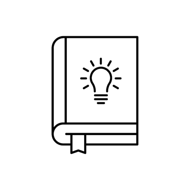 Catalogue Outline Vector Icon. Thin Line Black Catalogue Icon