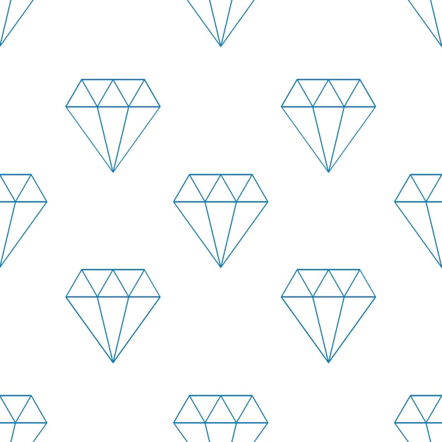 Vector thin line diamond seamless pattern. geometric background.