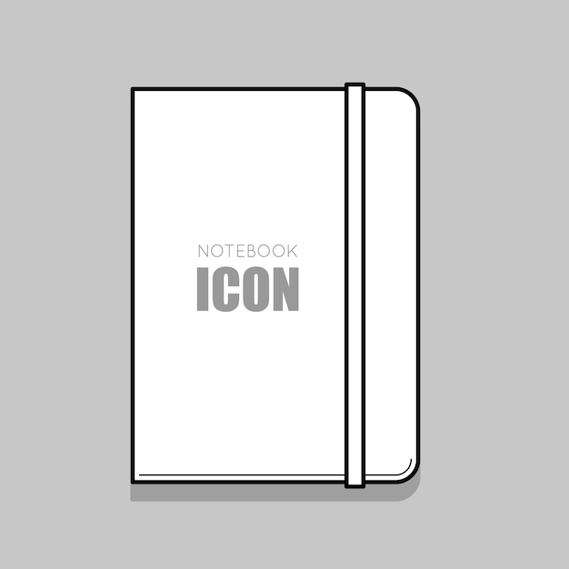 Thin line notebook icon