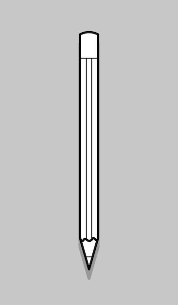 Thin line pencil vector icon