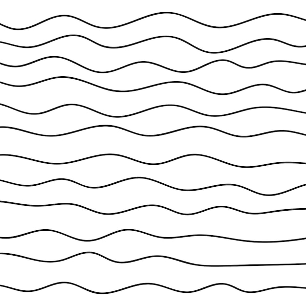 Vector thin line wavy abstract vector background curve wave line art striped graphic template