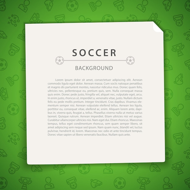 Thin Vector Icons on the Theme of Soccer