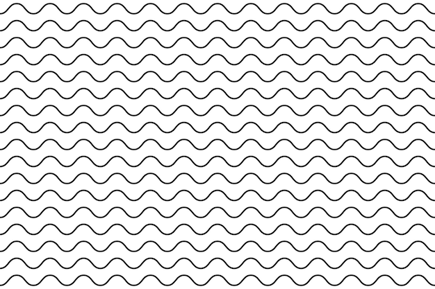 Vector thin wavy lines seamless pattern repeatable wavy zigzag lines vector pattern