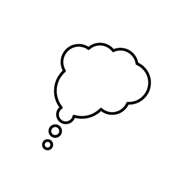 Think bubble icon Flat fill set collection