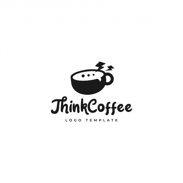 커피 숍에 가장 적합한 Think Coffee 로고