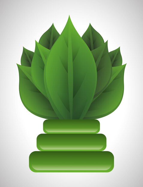 Vector think green design