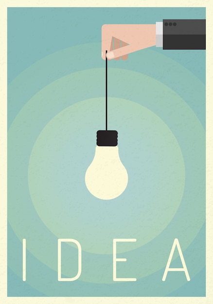 Think idea Successful vision concept 