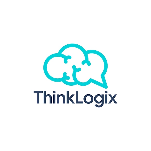 think and science logo design templates