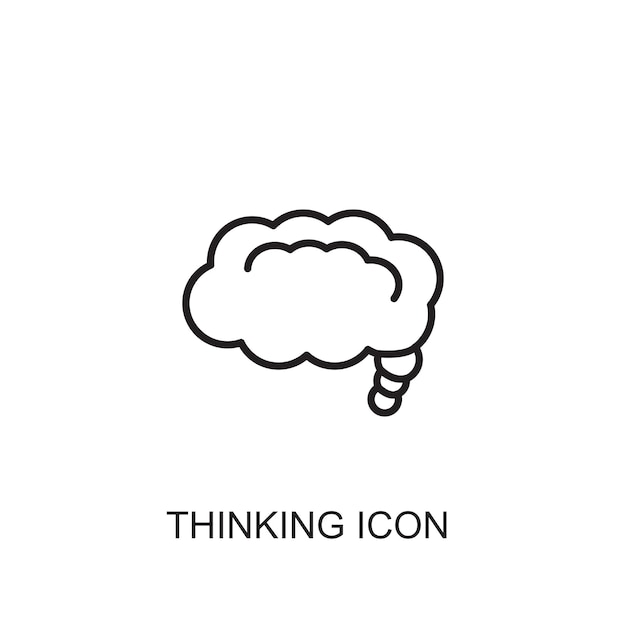 Thinking vector icon icon