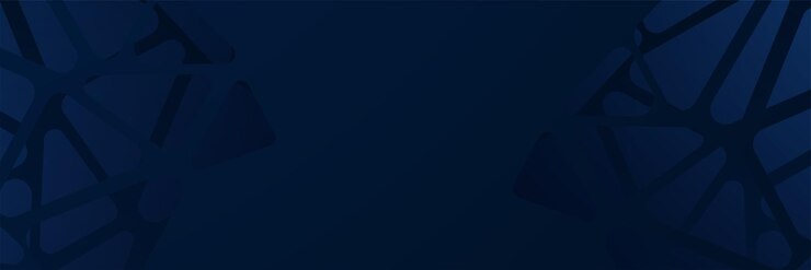Vector thiny line blue abstract geometric wide banner design background
