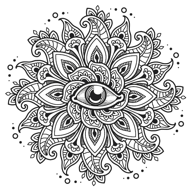 Third eye mandala