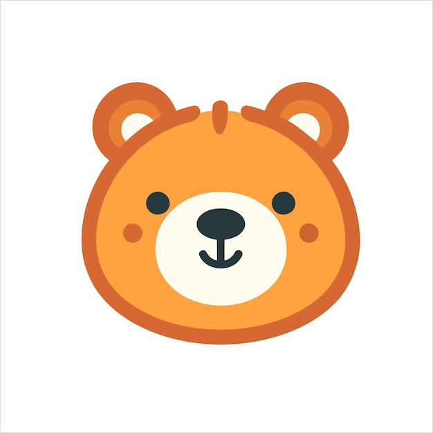 This cute bear logo in vector illustration adds a touch of charm and friendliness to any design