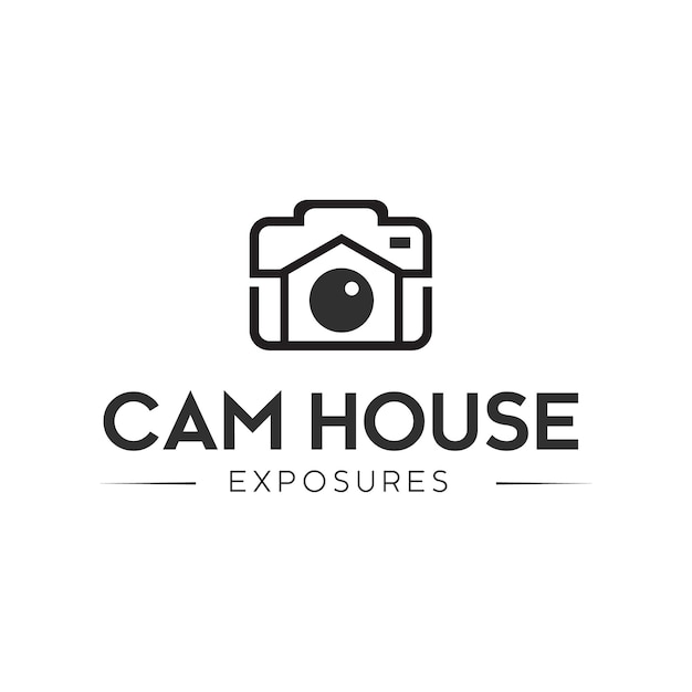 This House camera logo is a modern and memorable design that is easy to recognize