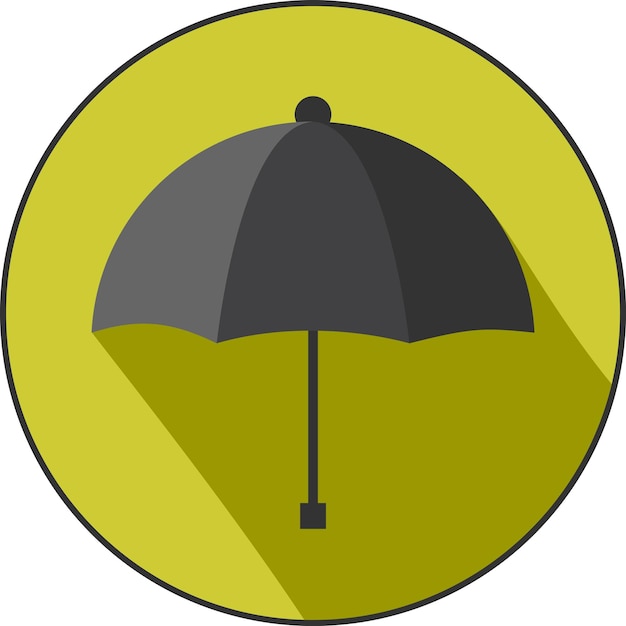 벡터 플랫한 우산 아이콘입니다. 심플하면서도 우아한 디자인으로 웹사이트 디자인 앱 개발, 인쇄물 등 다양한 용도로 활용하기 좋습니다.