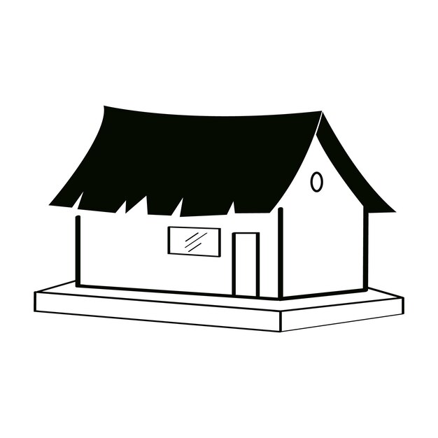 이것은 집 벡터 일러스트 디자인입니다