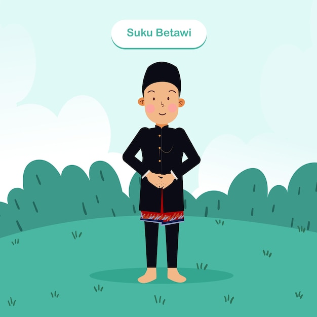 Vector this is indonesia culture for education