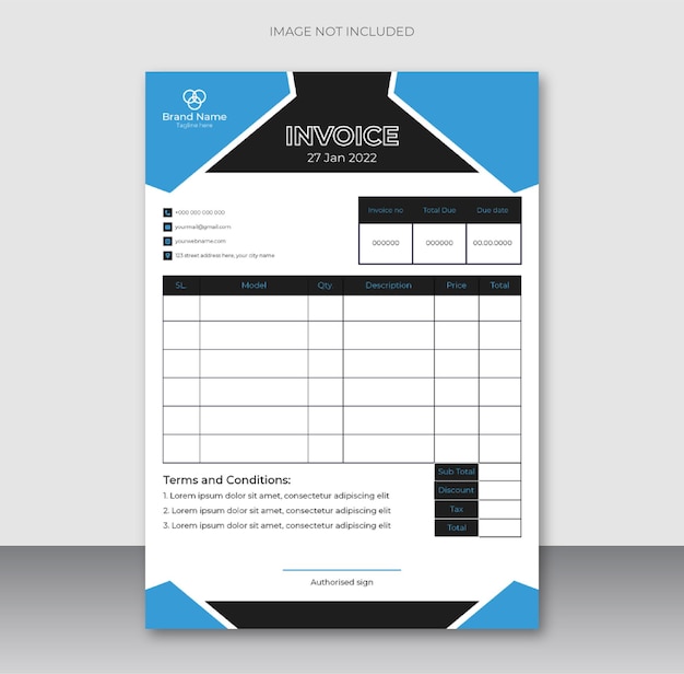 Vector this is invoice design template template. business invoice design template. this is corporate invoice design design.