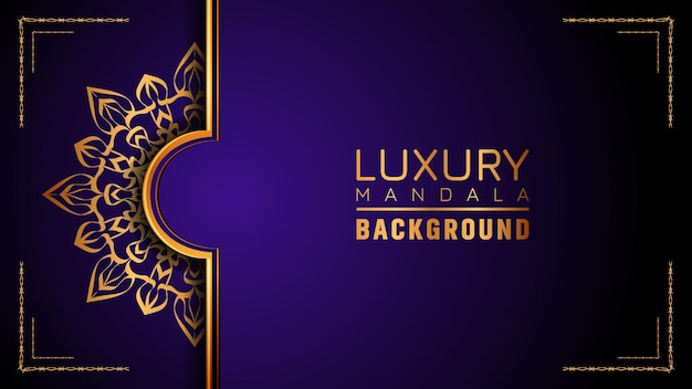 This is luxury ornamental mandala logo background, arabesque style.