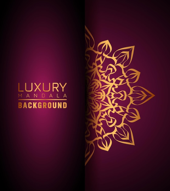 This is Luxury ornamental mandala logo background, arabesque style.