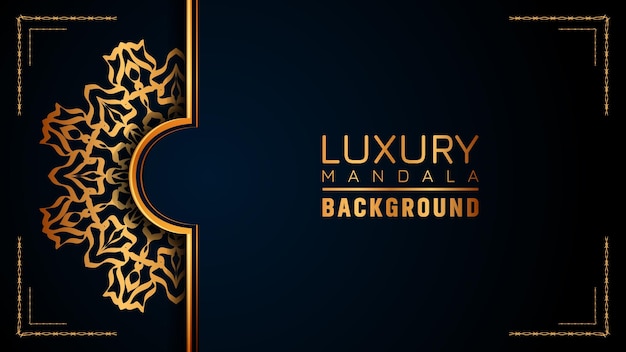 This is Luxury ornamental mandala logo background, arabesque style.