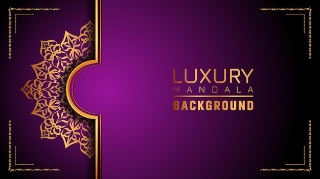 This is Luxury ornamental mandala logo background, arabesque style.