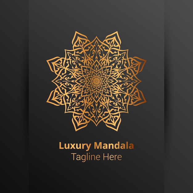 This is Luxury ornamental mandala logo background