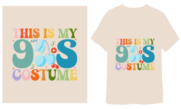 This Is My 90s Costume Vintage 90s Country Tshirt Design