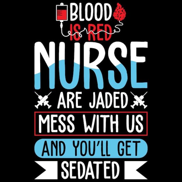Это мой шаблон дизайна футболки медсестры