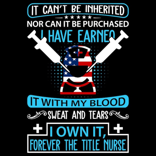 Vector this is my nurse t shirt design templet