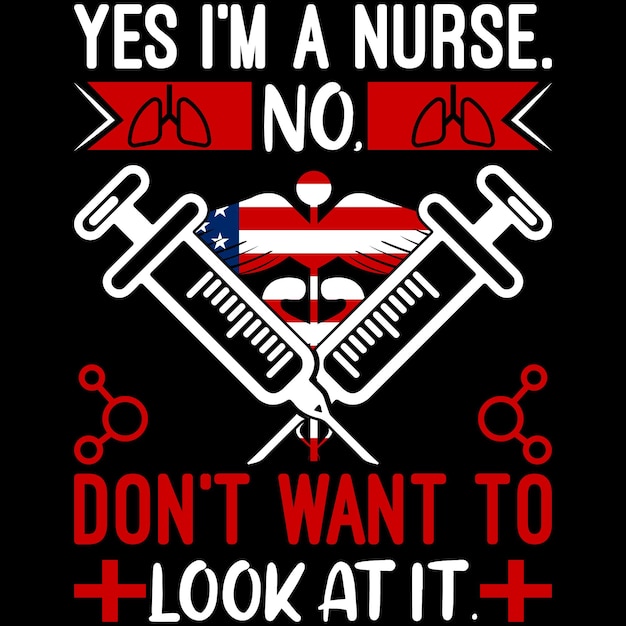 Vector this is my nurse t shirt design templet