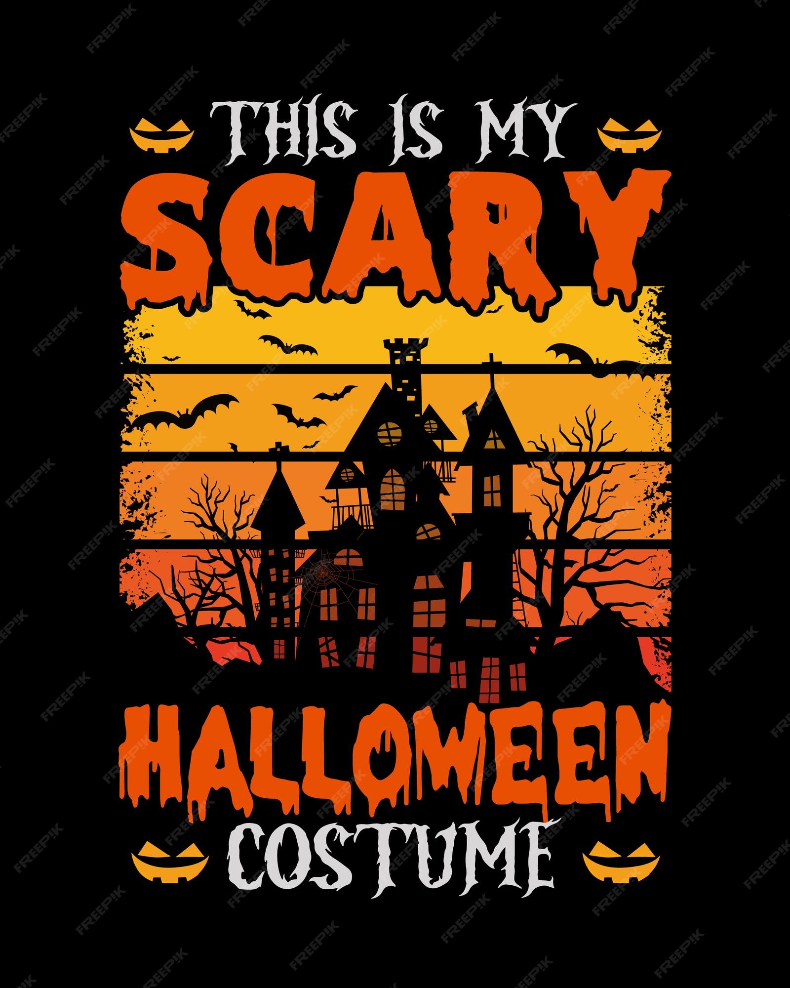 Premium Vector  This is my scary teacher costume - halloween t-shirt  design vector art