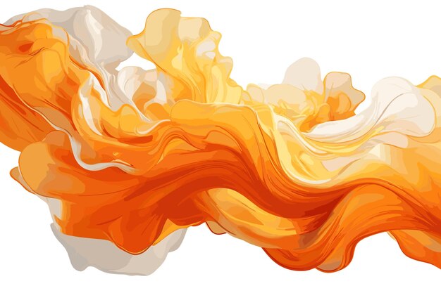 This is orange wavy background vector art and illustration