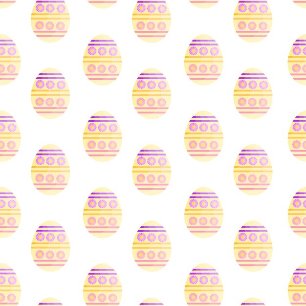 Vector this is a seamless pattern with easter eggs
