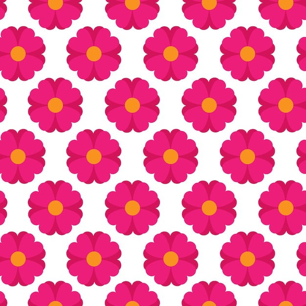 This is a seamless pattern with flowers