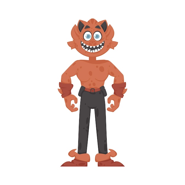 This is a silly and enjoyable orange creature cartoon style