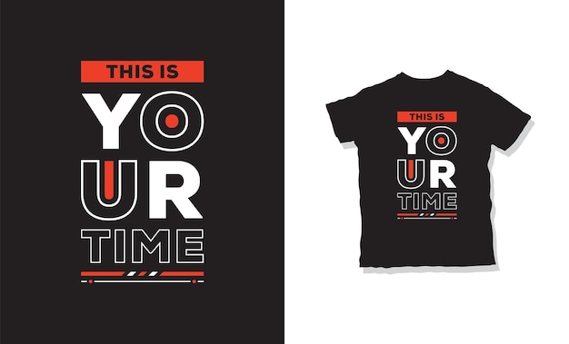 이것은 당신의 시간 티셔츠 디자인입니다