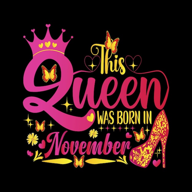 Vector this queen was born in november