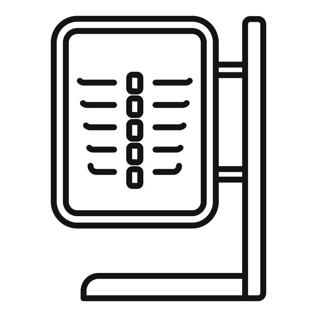 Thorax image facility icon outline vector Operating client