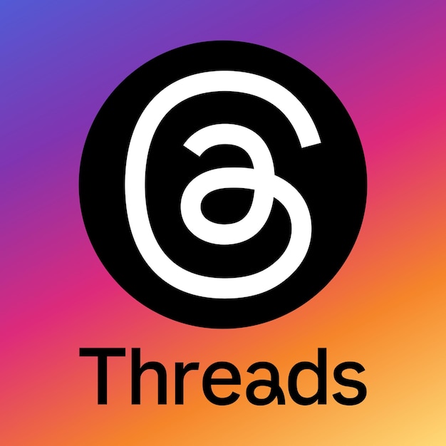 Threads logo vettoriale eps svg ai download gratuito logotipo dell'app threads logo dei thread instagram meta