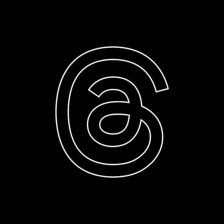 Vector 스레드 로고 벡터 eps svg ai 무료 다운로드 스레드 앱 로고타입 스레드 인스타그램 메타 로고