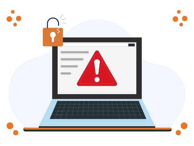 Threat Block Concept Illustratie Stijlvol en mooi