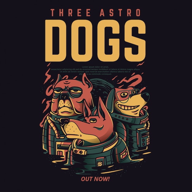 Three Astro Dogs