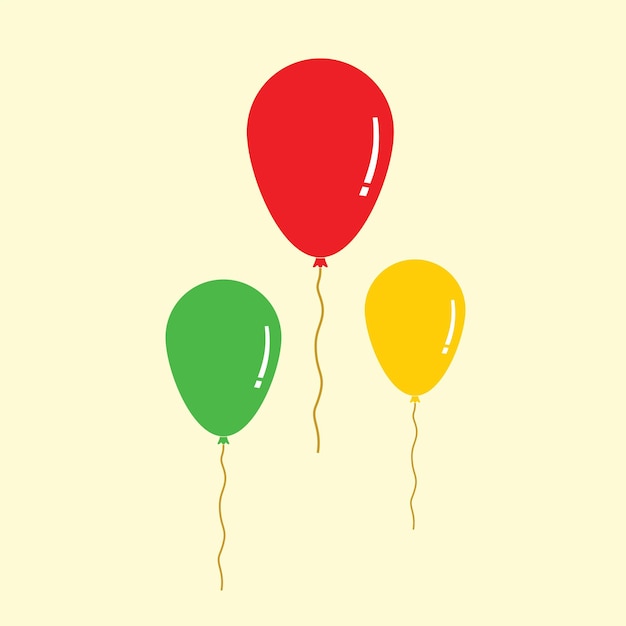 Three balloons