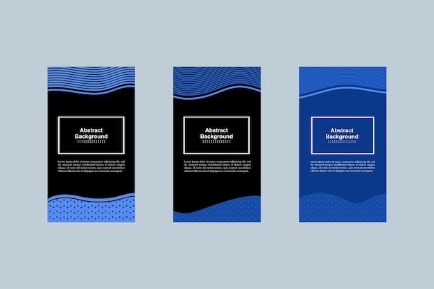 Three banners for an abstract presentation