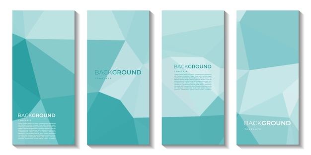 Three brochures with the words background on them.