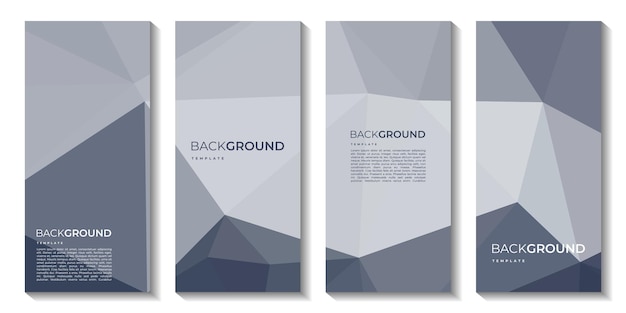 Three brochures with the words background.