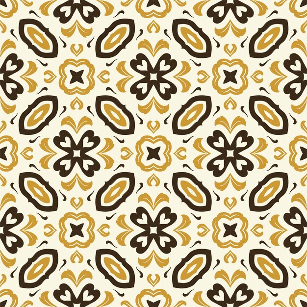 Three colors pattern ornament background. Ethnic seamless ready for print