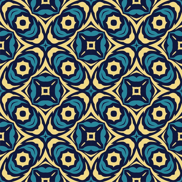 Three colors seamless abstract shape. simple pattern ornament background